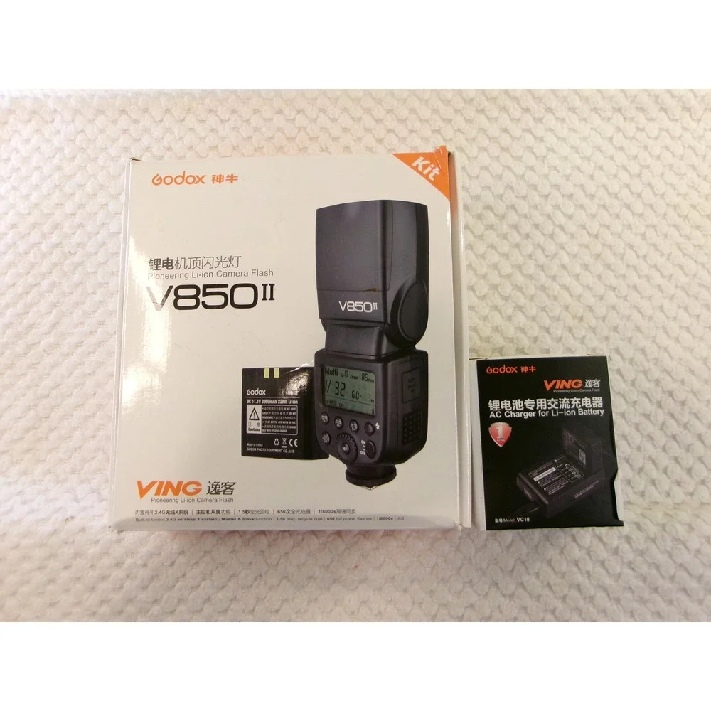 Godox V850II VING Camera Flash Kit Yongnuo YN622N II Triggers NO BATTERY / CASE